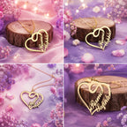 Heart Couple Name Necklace