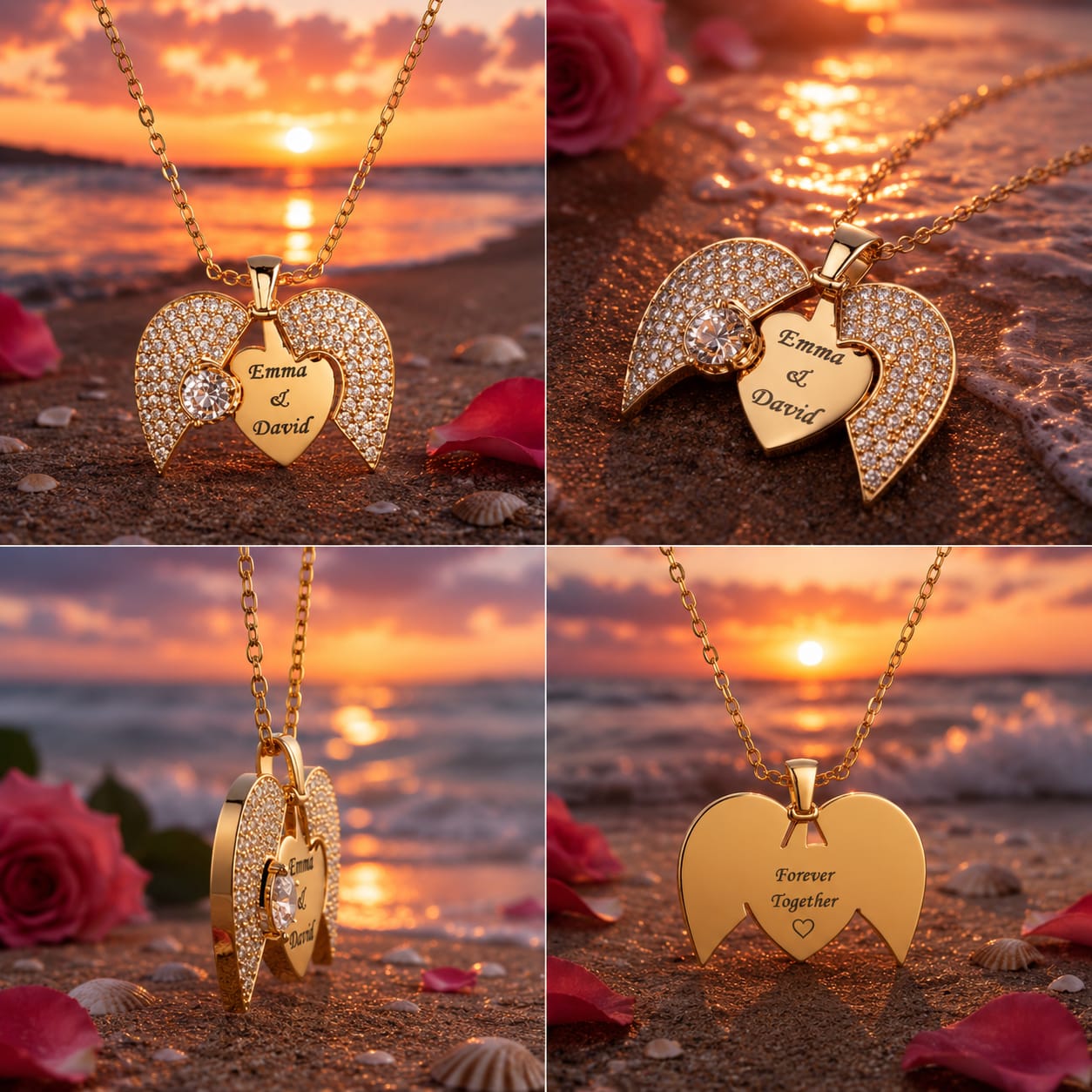 Couple Name Heart Locket