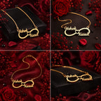 Infinity Couple Name Necklace