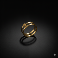 Couple Name Double Band Ring