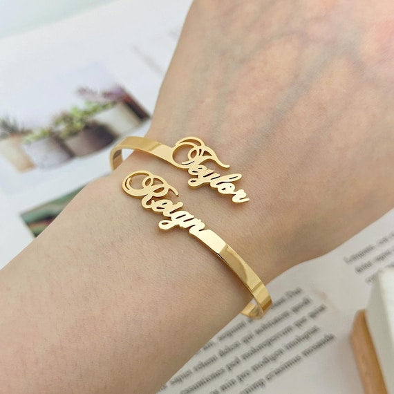 ✨ Personalized Name Cuff Bracelet ✨