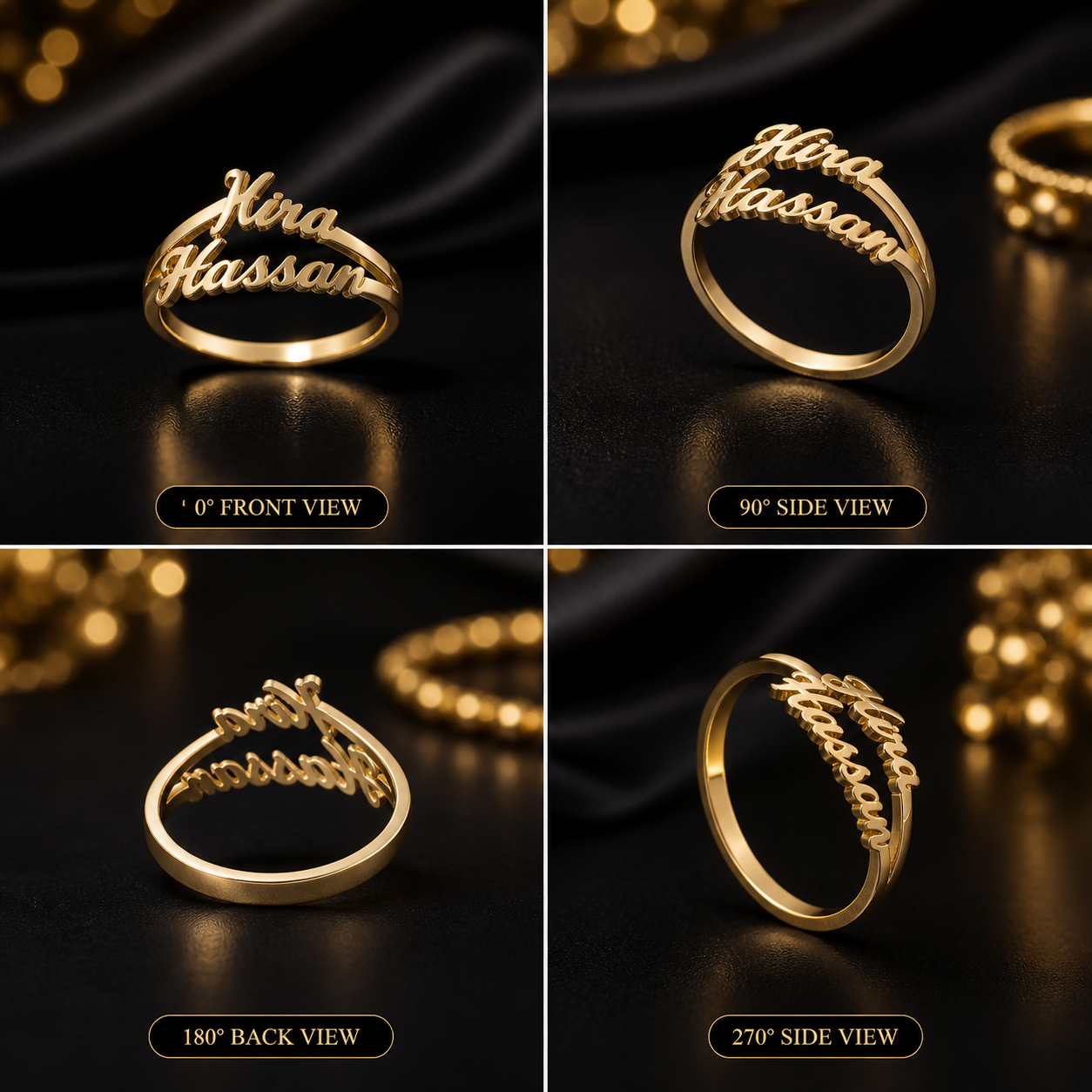 Couple Name Bypass Ring Pakistan